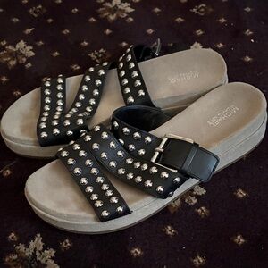 Micheal kors  Sandals with Studded Black Straps